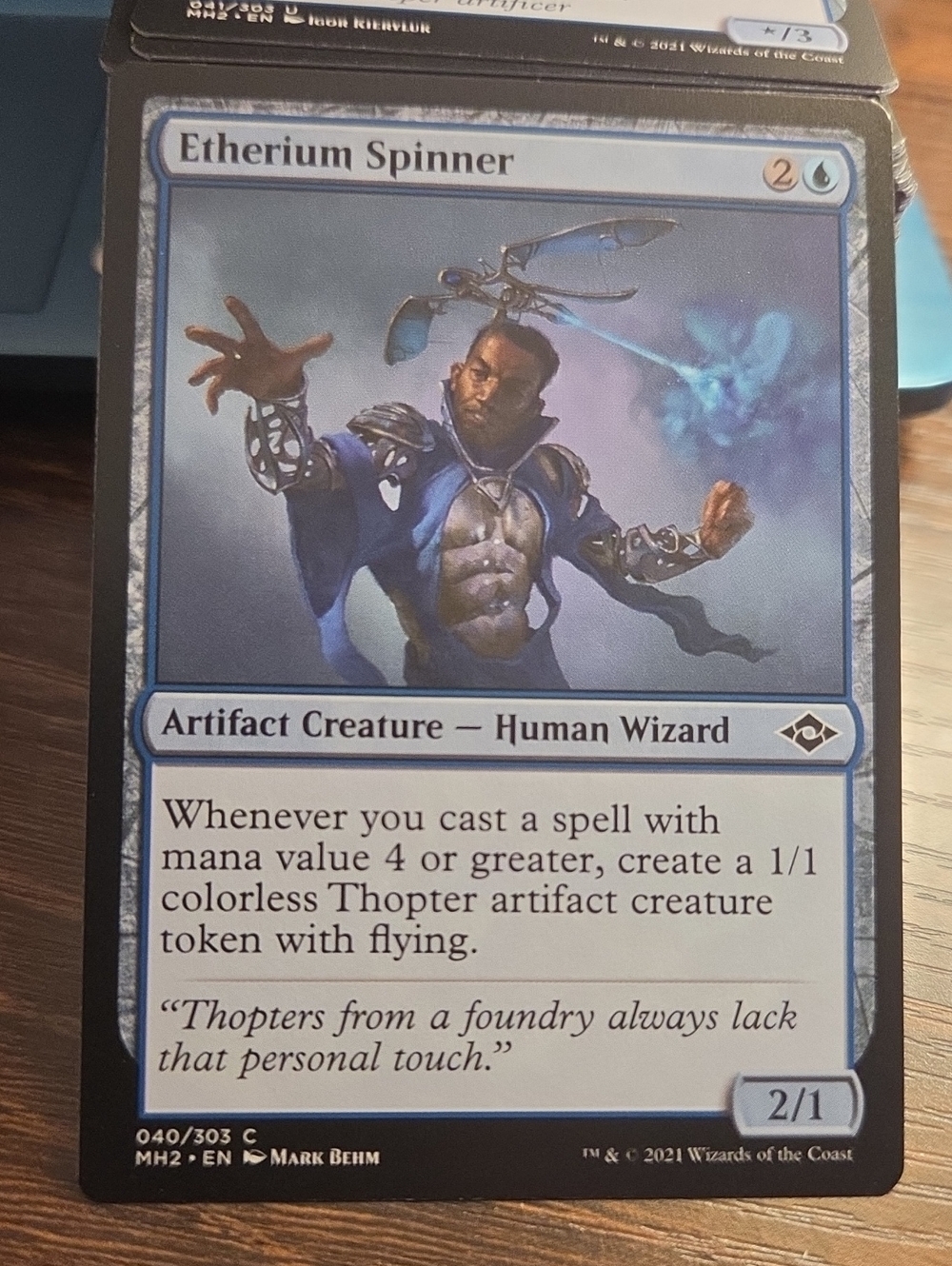 Etherium Spinner Magic: The Gathering Card - Blue Artifact Creature